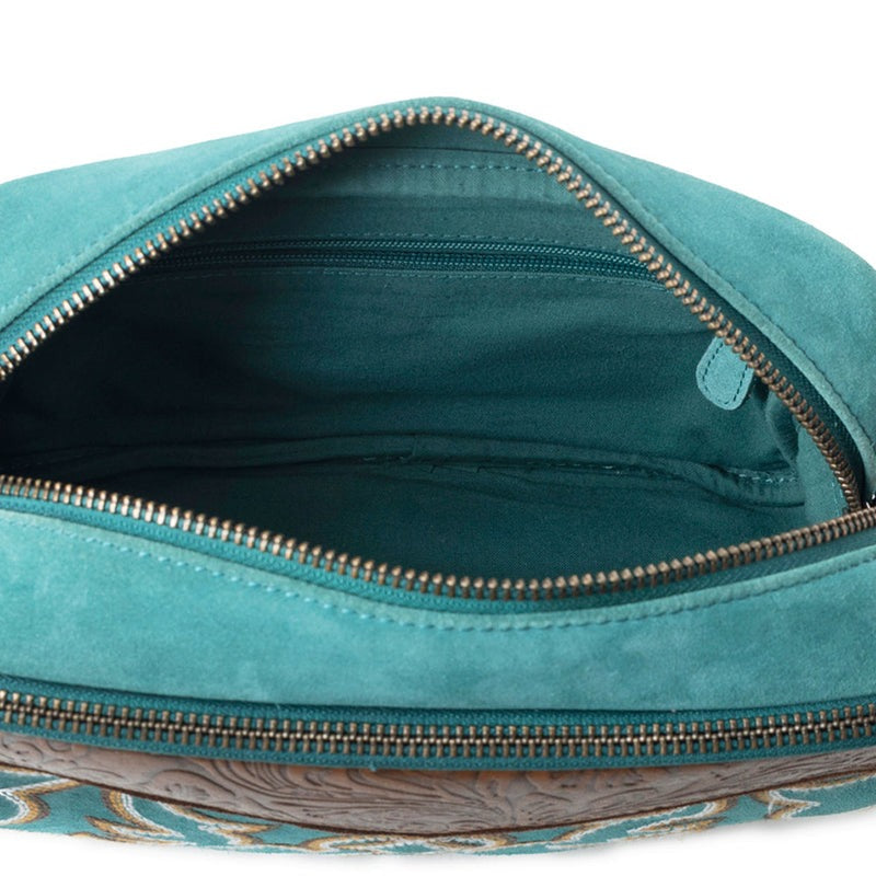 schoudertas van Myra Bag (suède)