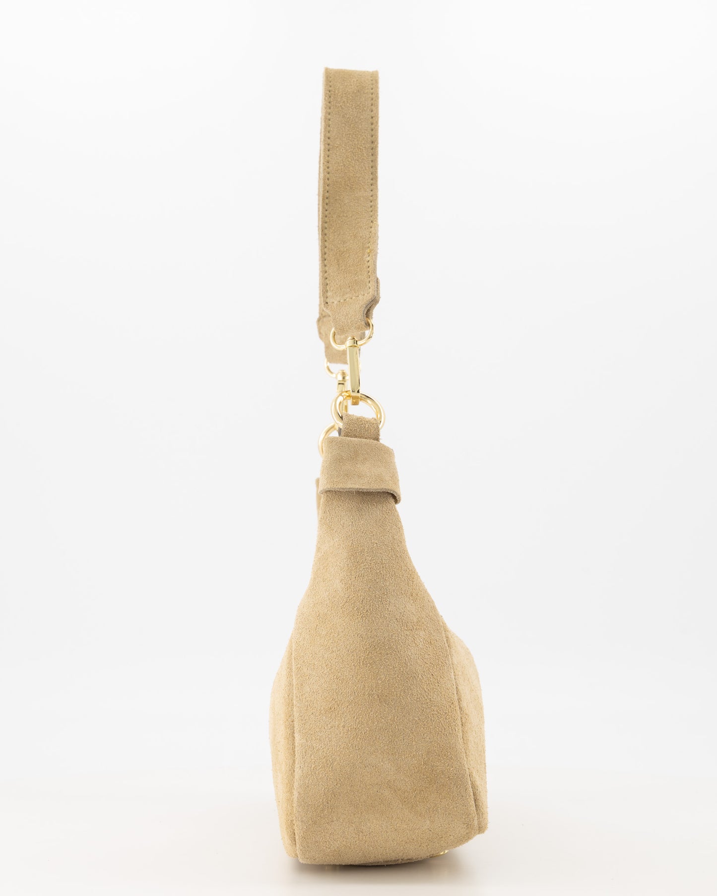 Hand/Schoudertas van suède