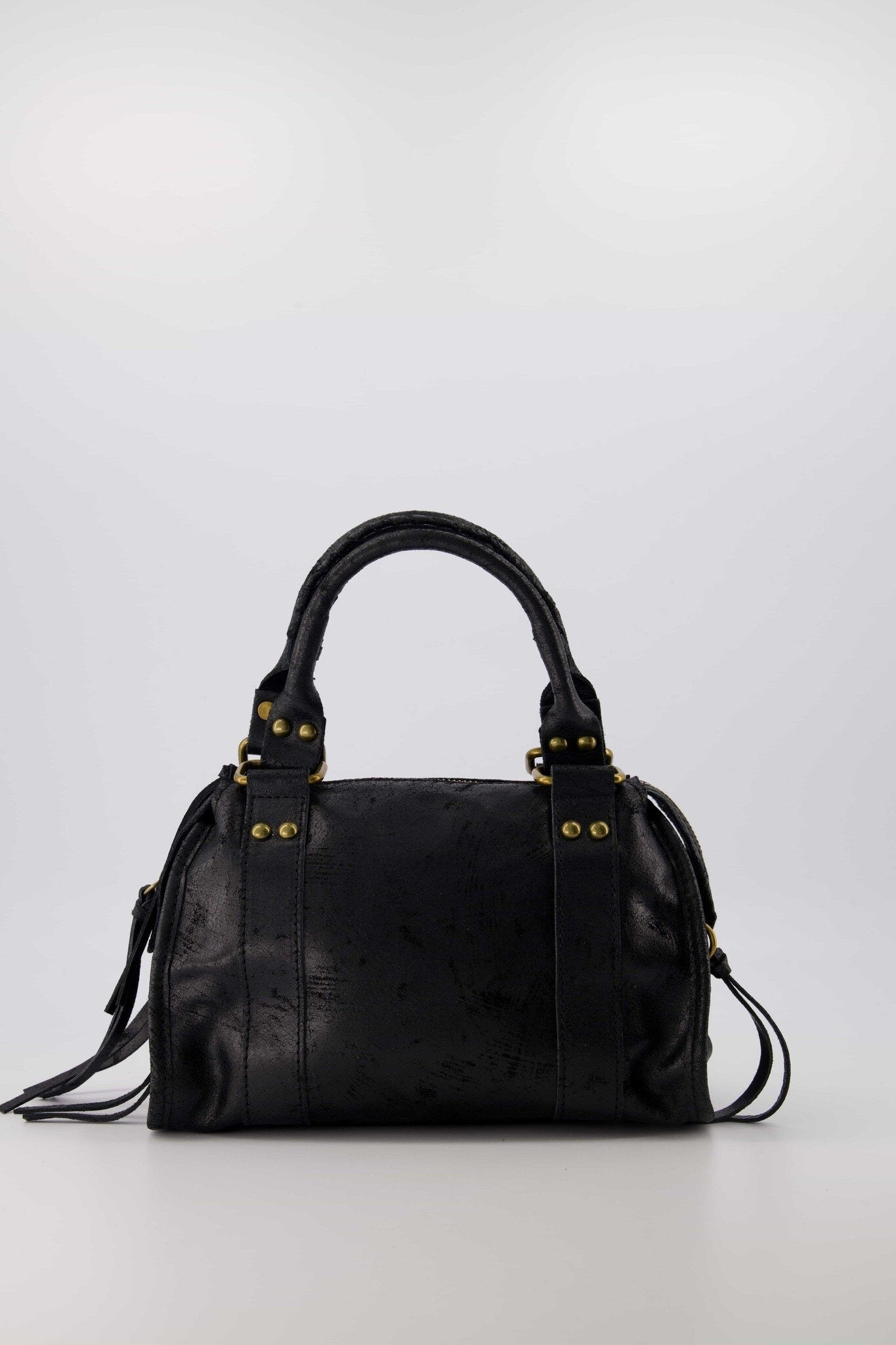 hand-/schouder-/crossbody tas van leer