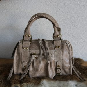 hand-/schouder-/crossbody tas van leer