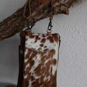 schouder-/crossbody tas (leer)