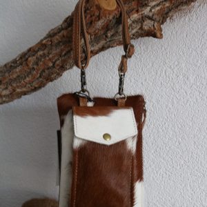 schouder-/crossbody tas (leer)